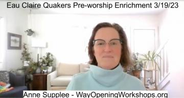 Anne Supplee PWE Eau Claire Quakers 3/19/2023 Anne Supplee PWE Eau Claire Quakers 3/19/2023