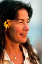 photo of Joanne Rand with a flower in her hair