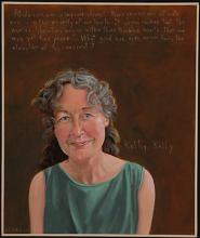 oil painting of Kathy Kelly