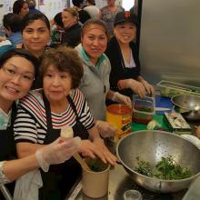 Making lunch at Novato Unified School District