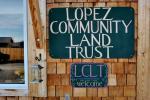 Lopez Community Land Trust sign